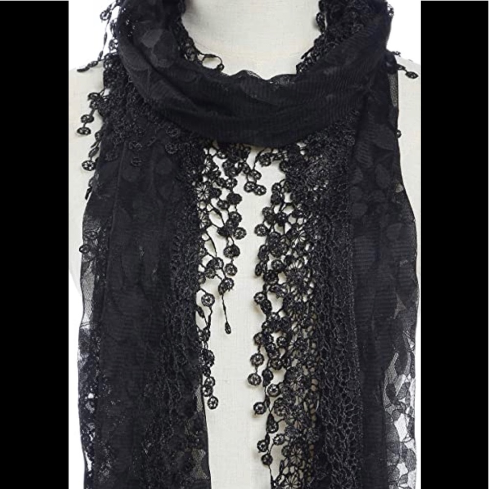 Floral designed  Lace Scarves